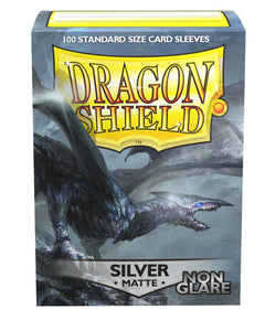 Dragon Shields: (100) Non Glare Matte Silver