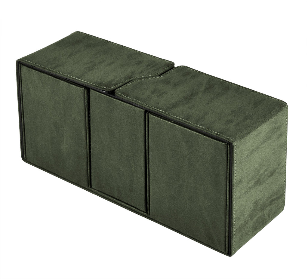 Alcove Vault Deck Box: Suede Collection - Emerald
