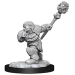 Magic the Gathering Unpainted Miniatures: W02 Dwarf Fighter & Dwarf Cleric