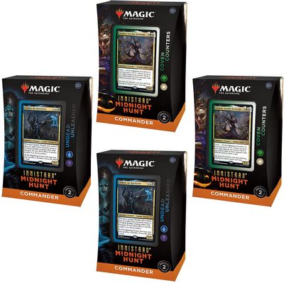 Magic the Gathering CCG: Innistrad - Midnight Hunt Commander Deck Carton (4)