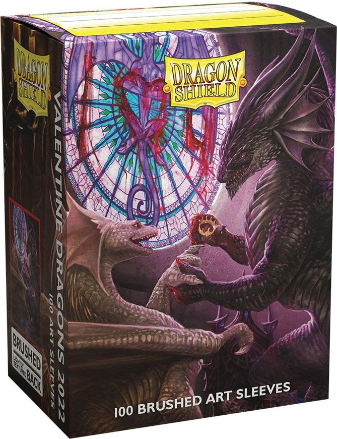 Dragon Shields: (100) Brushed Art - Valentine Dragons 2022
